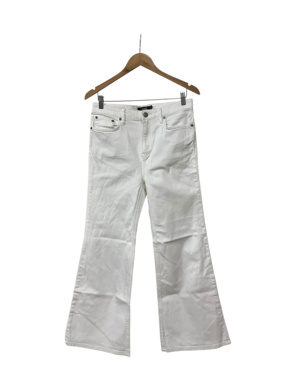 Polo Ralph Lauren Jeans Womens Bootcut Flare White Denim 8P 8 P